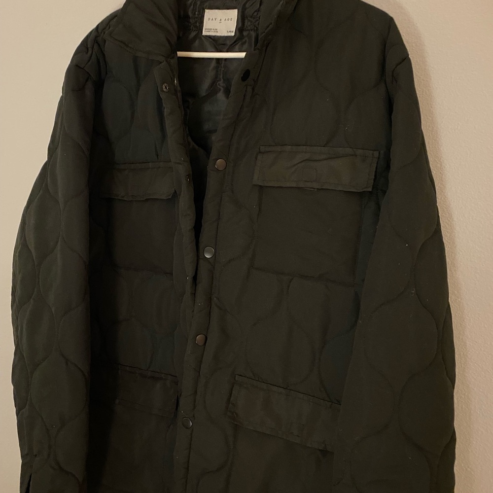 Men's Quilted Jacket -Black